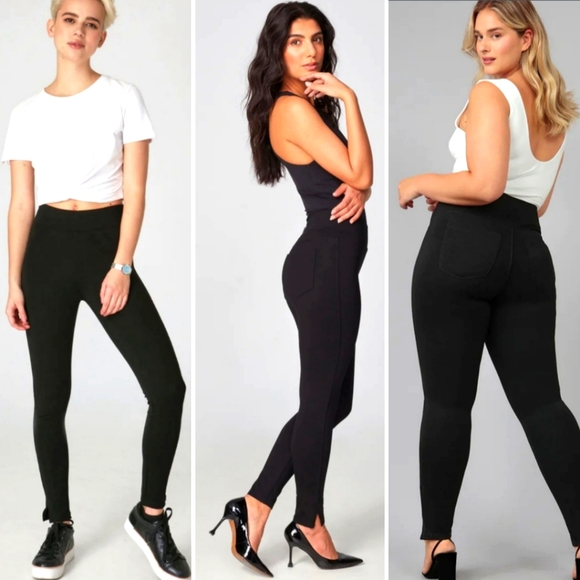 ๐Lot of 3 classic, great XL leggings! Mid-rise, like new, ankle pant-style ๐๐ - Picture 3 of 9